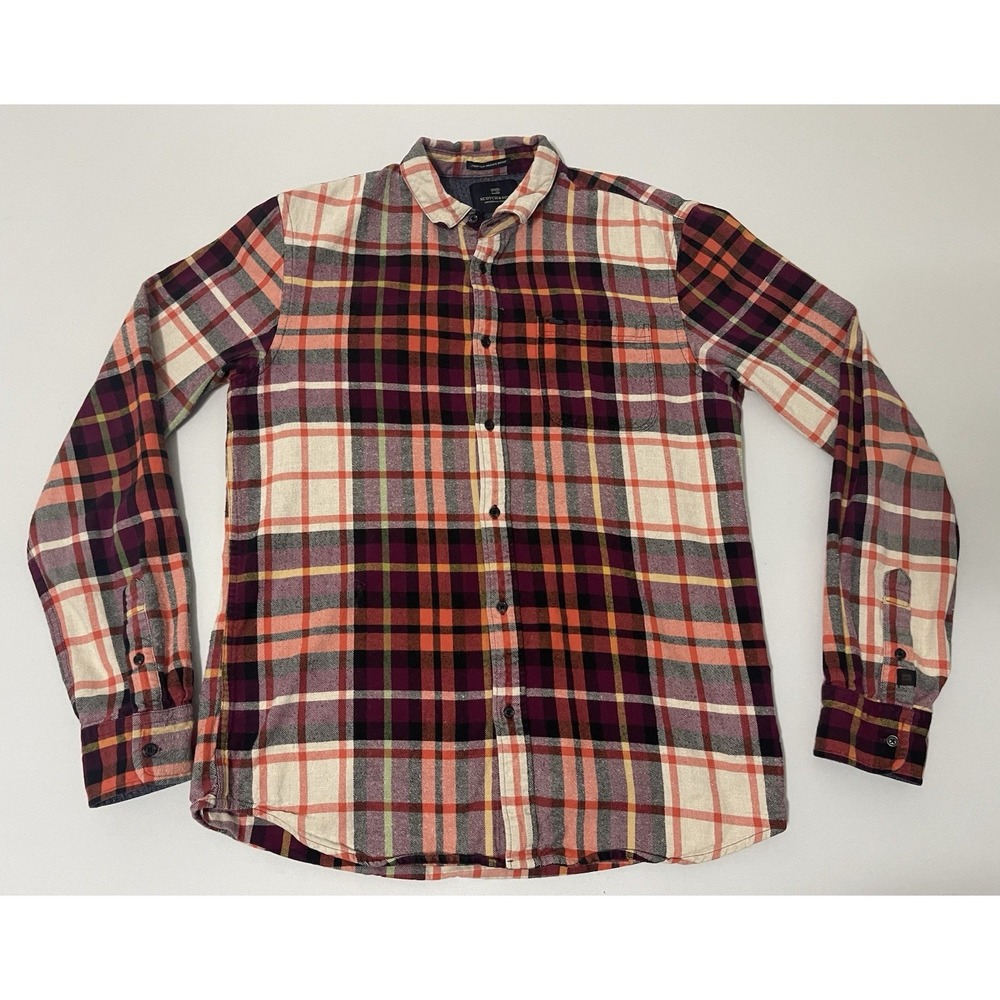 SCOTCH & SODA Flannel Check Regular Shirt Casual‎ Formal Men Size M